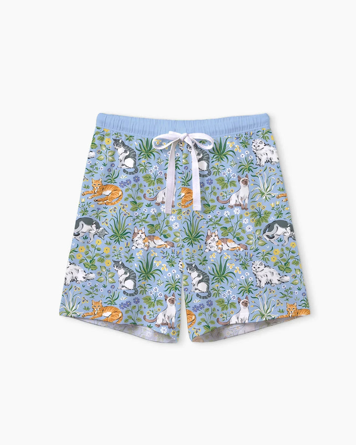 Misty Lavender Bambus Damen Kurzer Schlafanzug