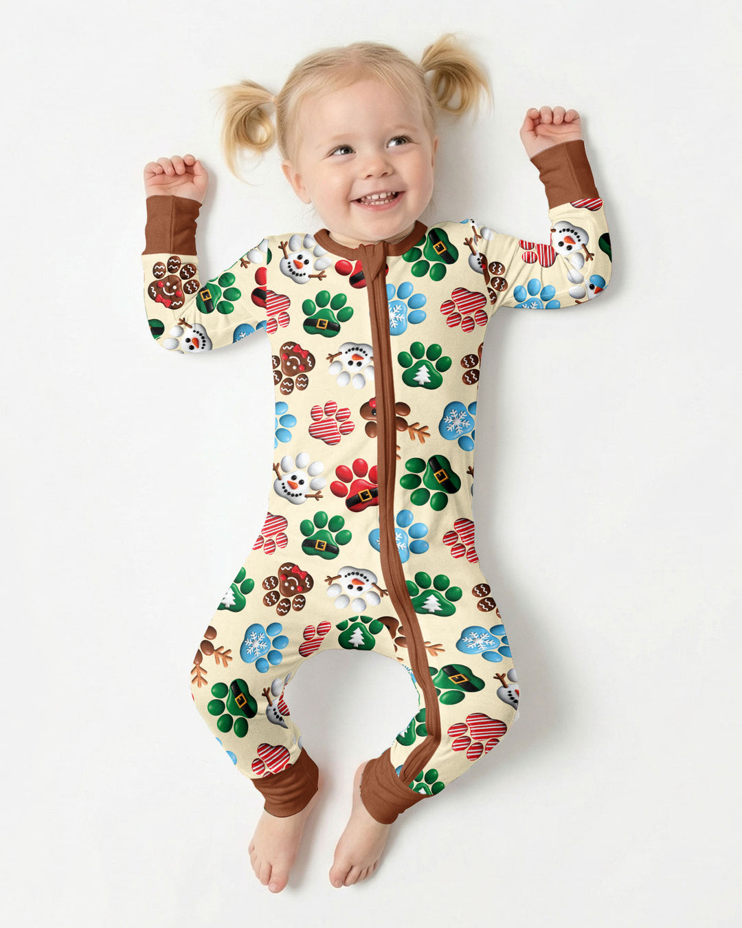 Santa Puppies Paw Bamboo Convertible Zippy