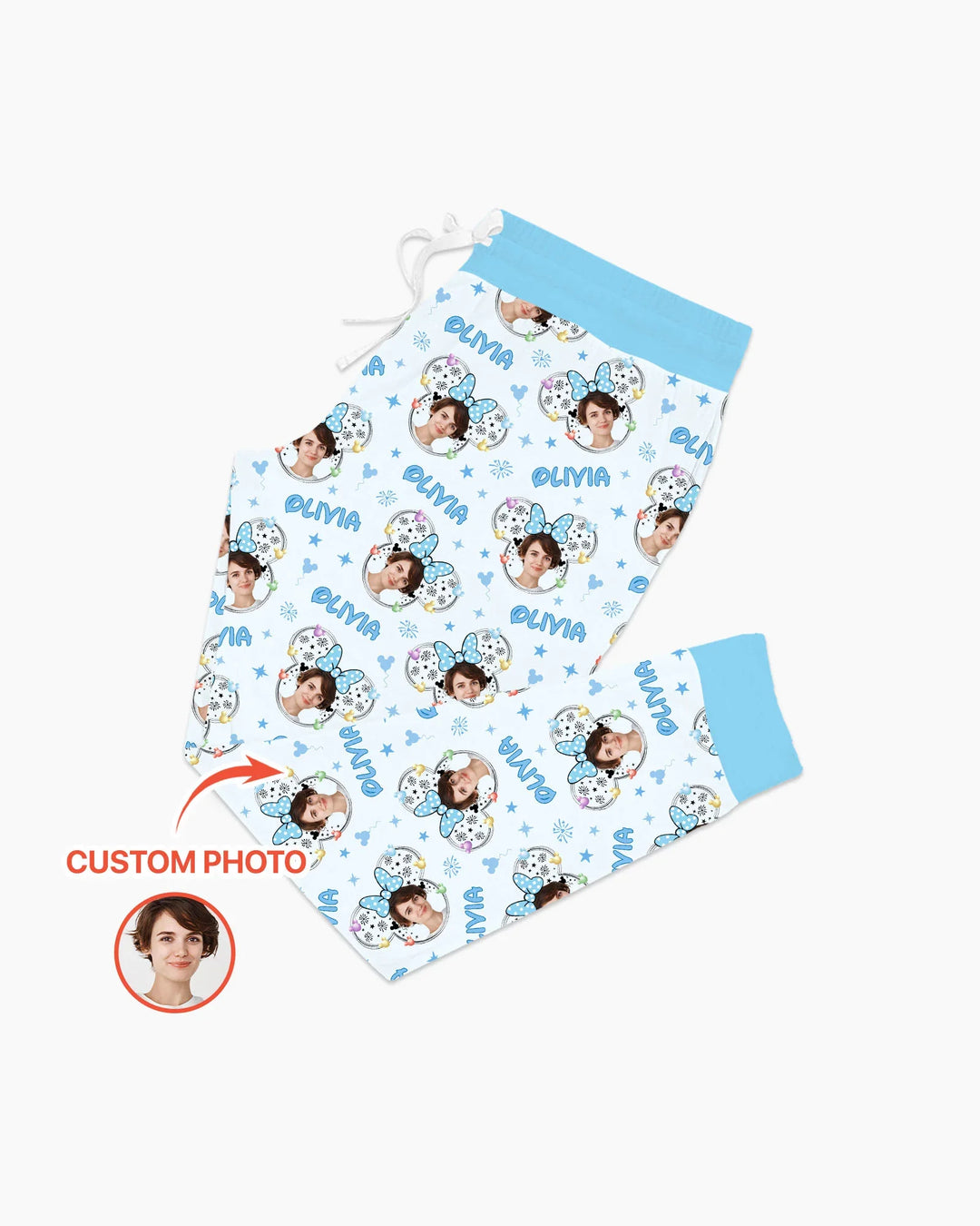 Template Damen Pyjama-Set aus personalisiertem Bambus