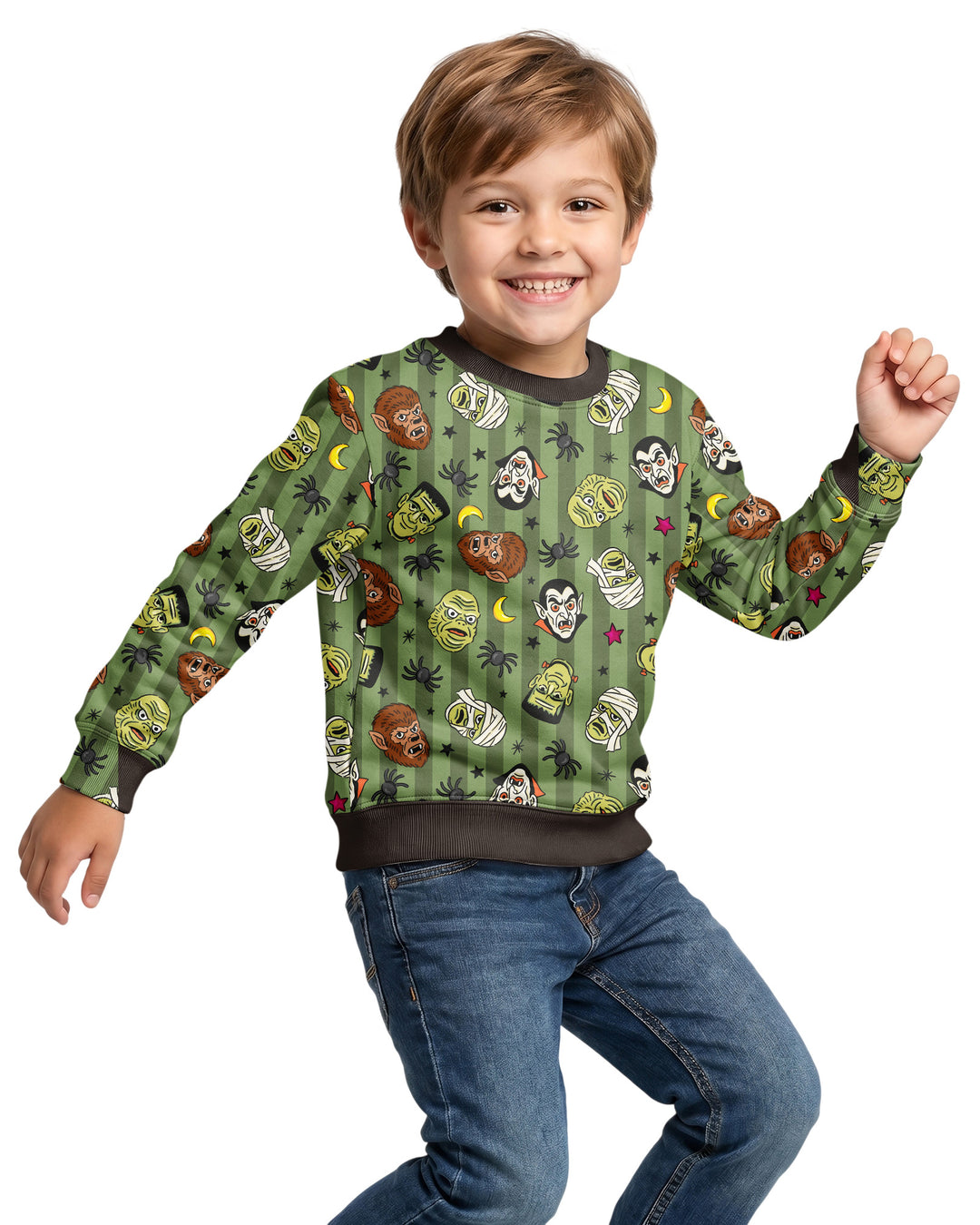 Sweatshirt mit Rundhalsausschnitt aus Bambusfaser