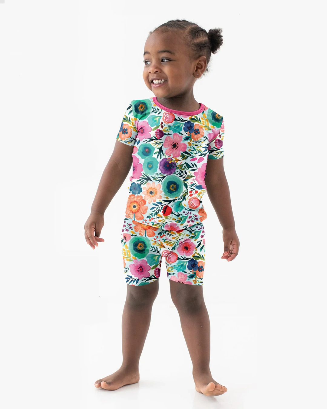 Geheime Garten Bambus Zweiteiliges Kurzarm Shorts Schlafanzug-Set