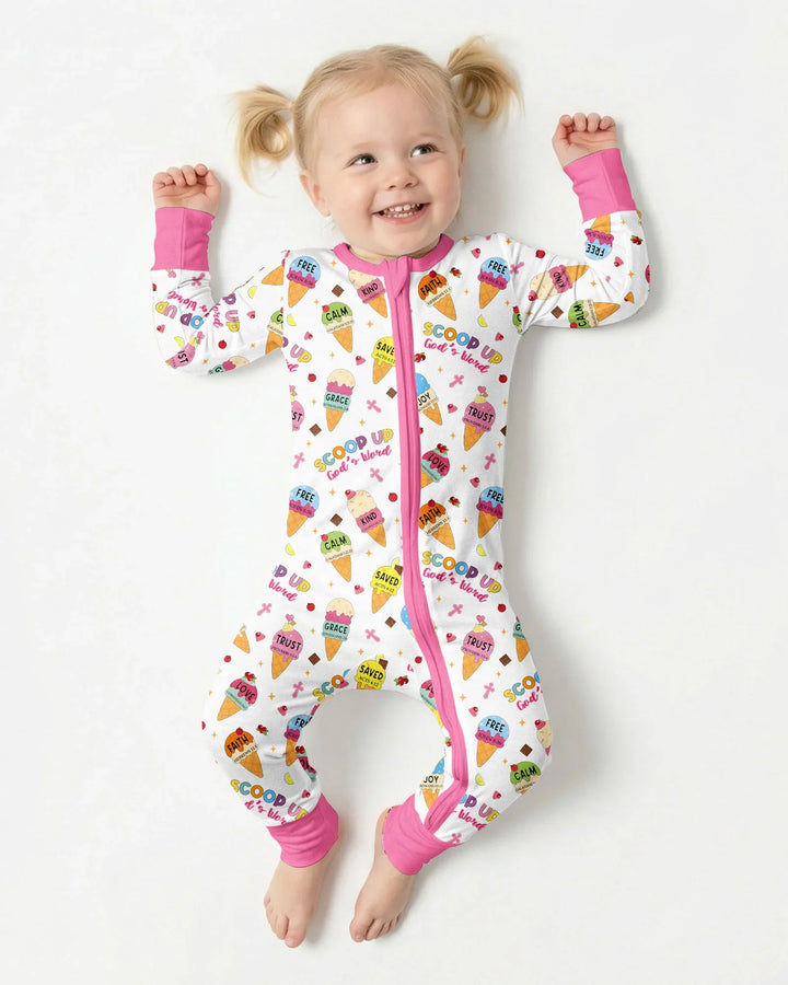 Ice Cream Summer Christian Bamboo Convertible Zippy