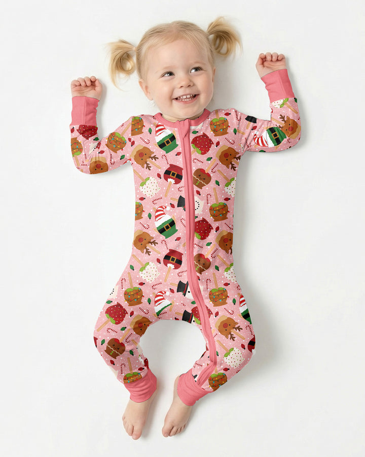 Christmas Cake Pops Family Matching Bamboo Convertible Zippy