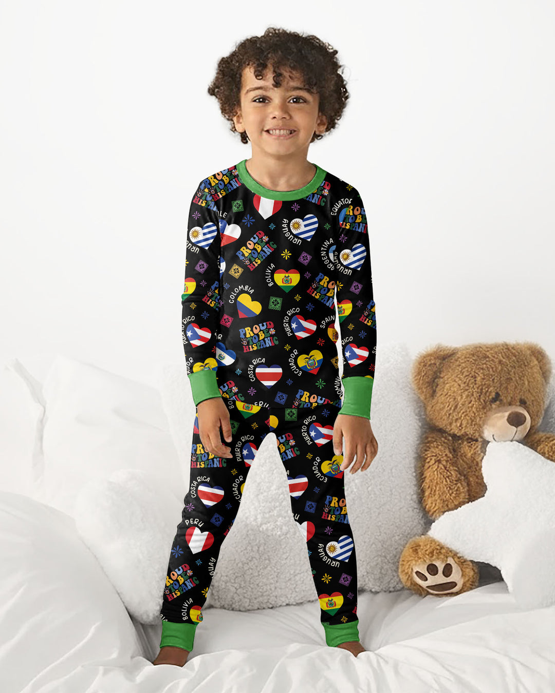 Proud To Be Hispanic Bamboo Two Piece Long Sleeve Pajama Set