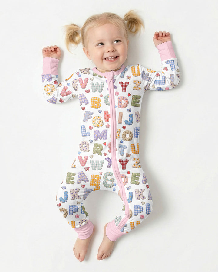 Fabric Alphabet Letters Bamboo Convertible Zippy