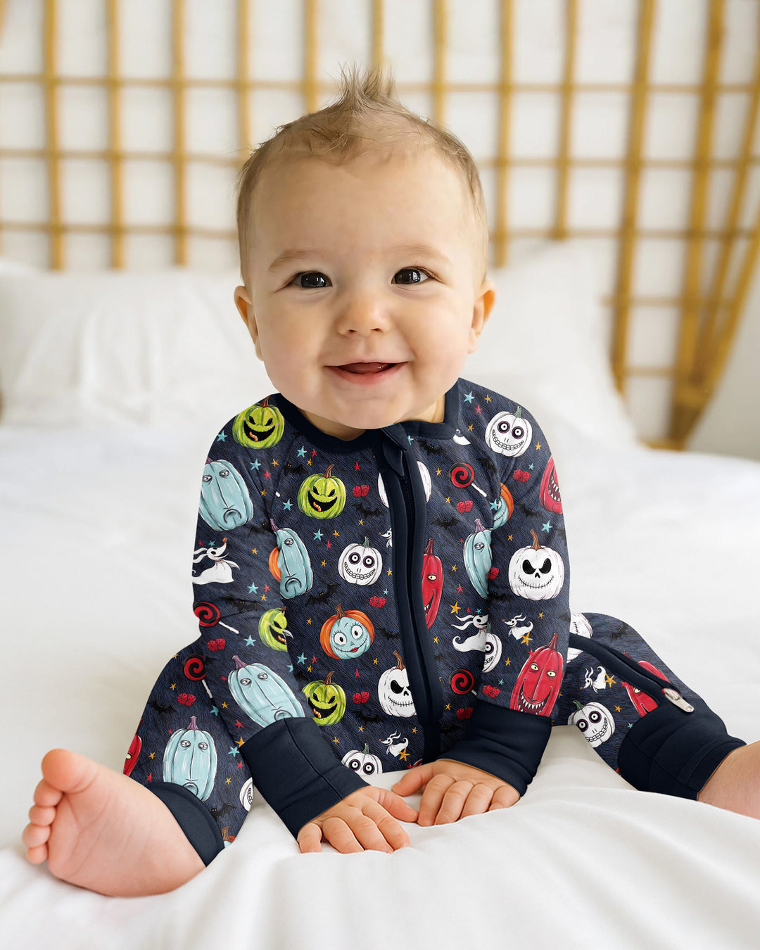 Gerippte Babykleidung mit individuellem Foto - Weich &amp; Skizzenhaft