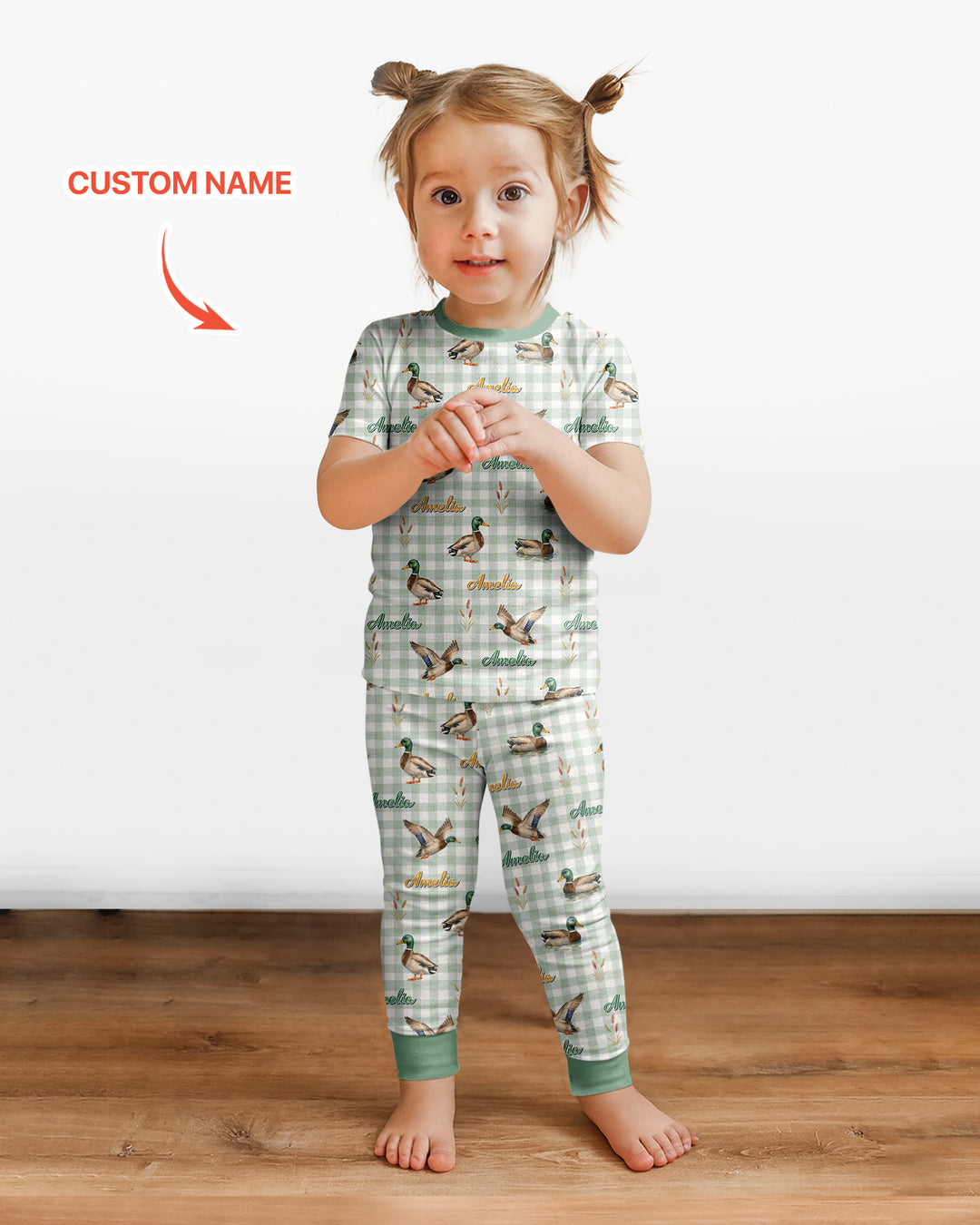 Zweiteiliges, kurzärmliges Pyjama-Set mit Marienkäfern