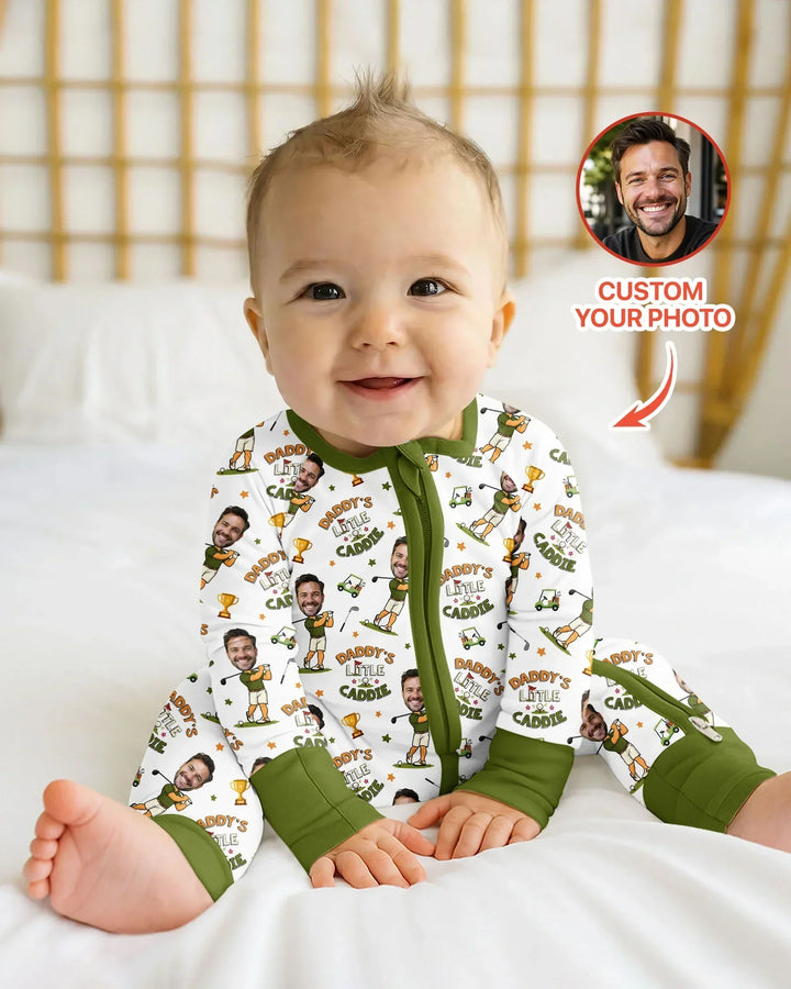 Gerippte Babykleidung mit individuellem Foto - Weich &amp; Skizzenhaft