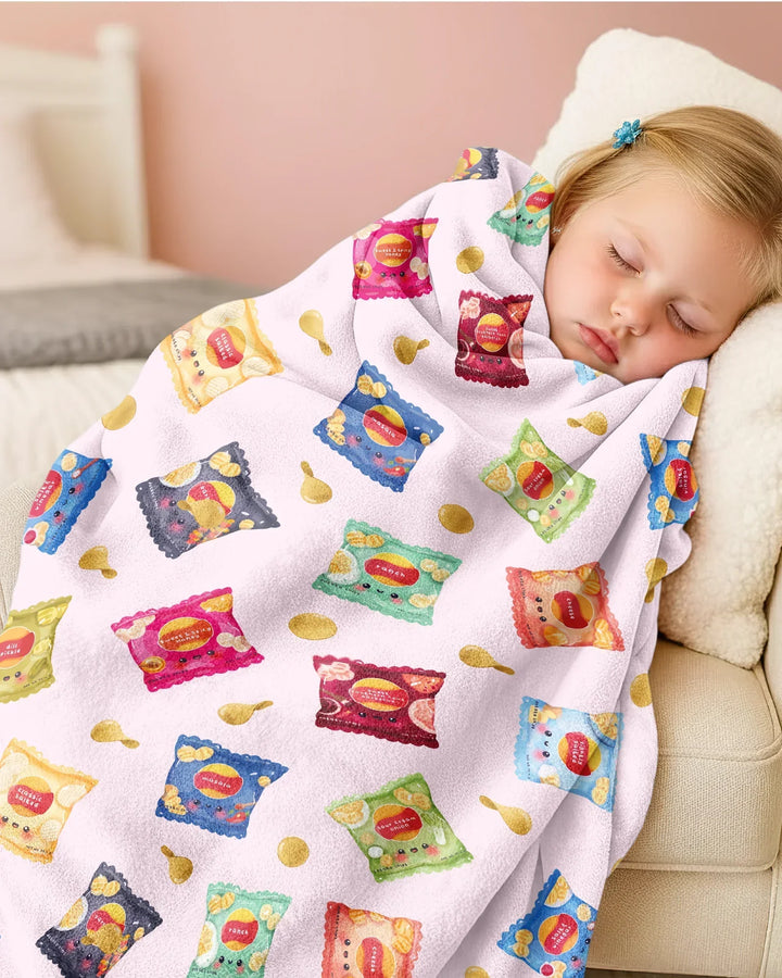 Potato Chips Bamboo Blanket