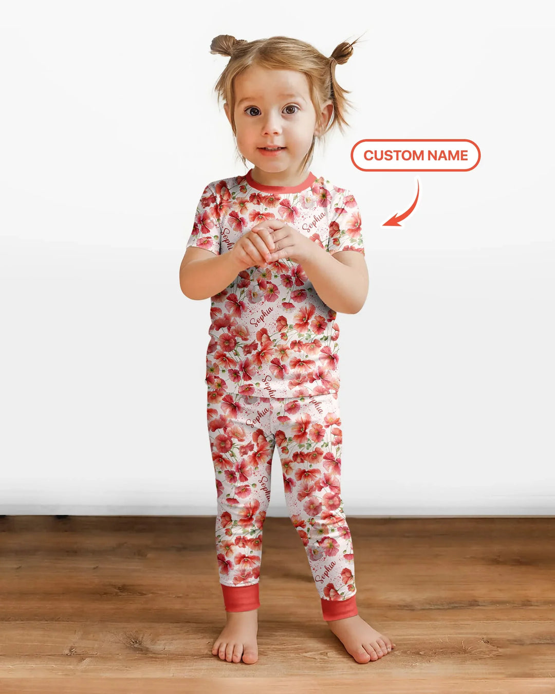 Zweiteiliges, kurzärmliges Pyjama-Set mit Marienkäfern