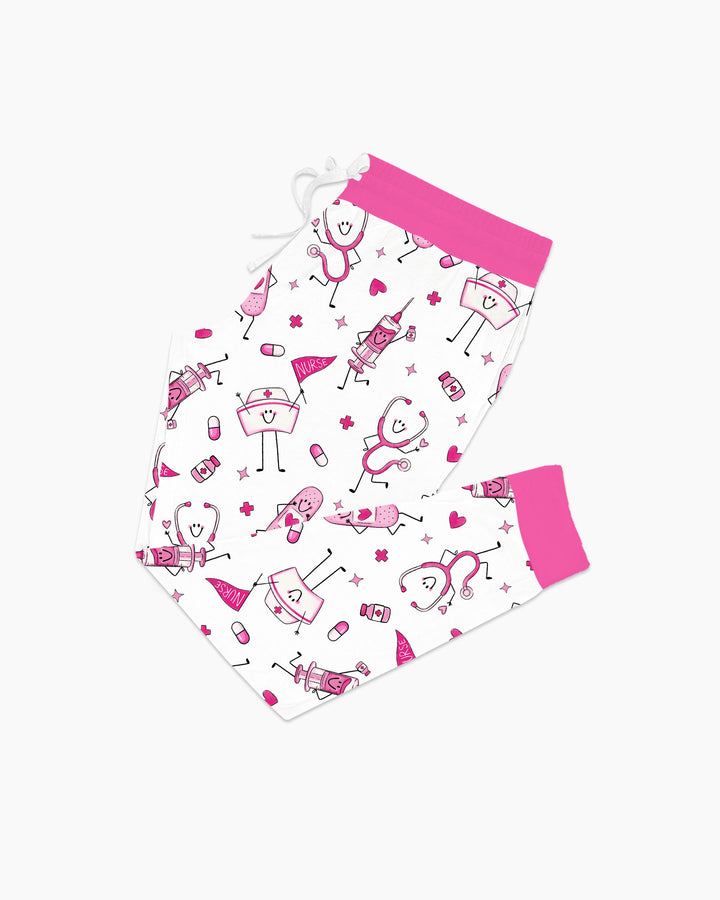 Familien-Pyjama-Set aus Bambus für Damen mit Küsten-Charme
