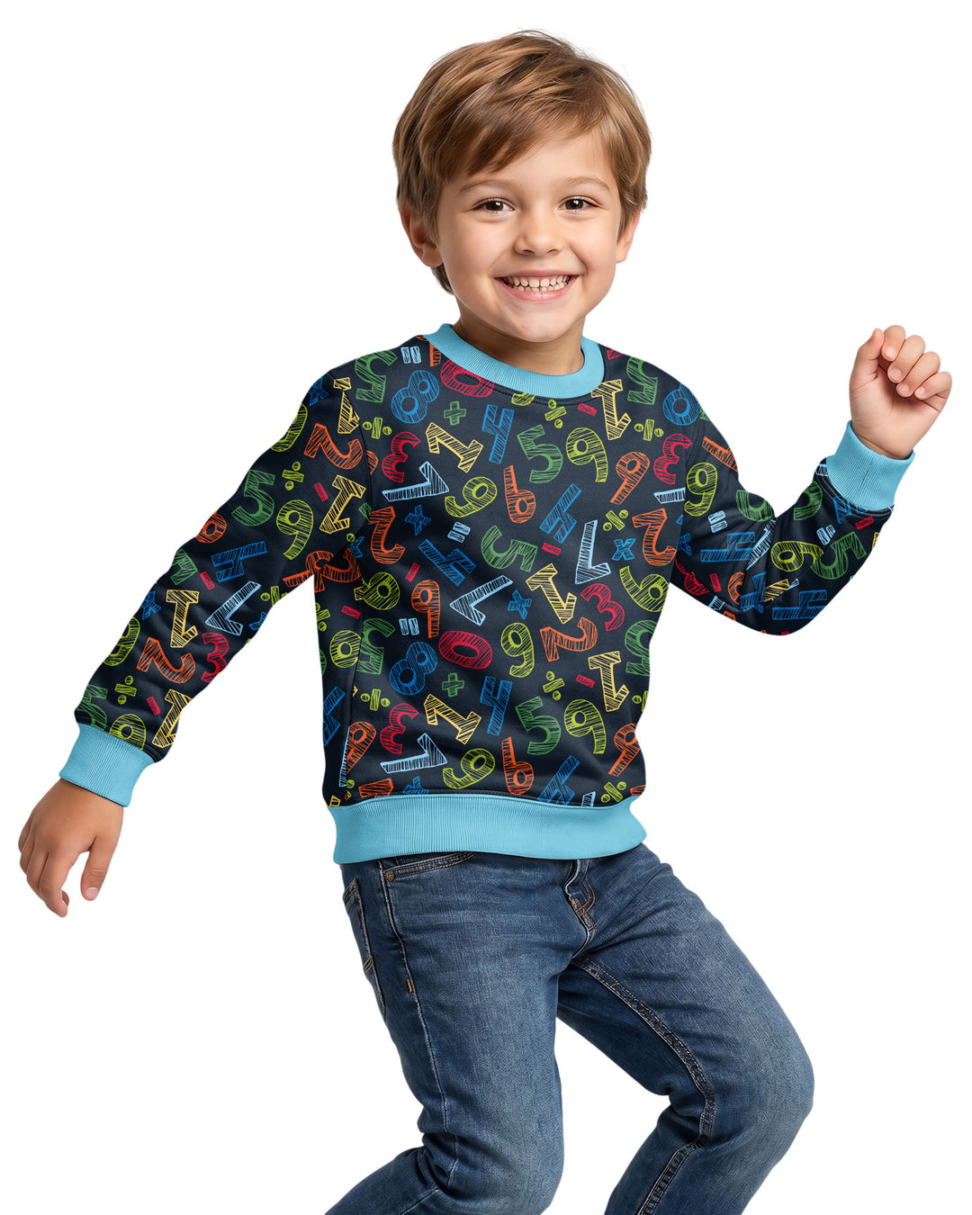 Math Doodles Bamboo Crewneck Sweatshirt