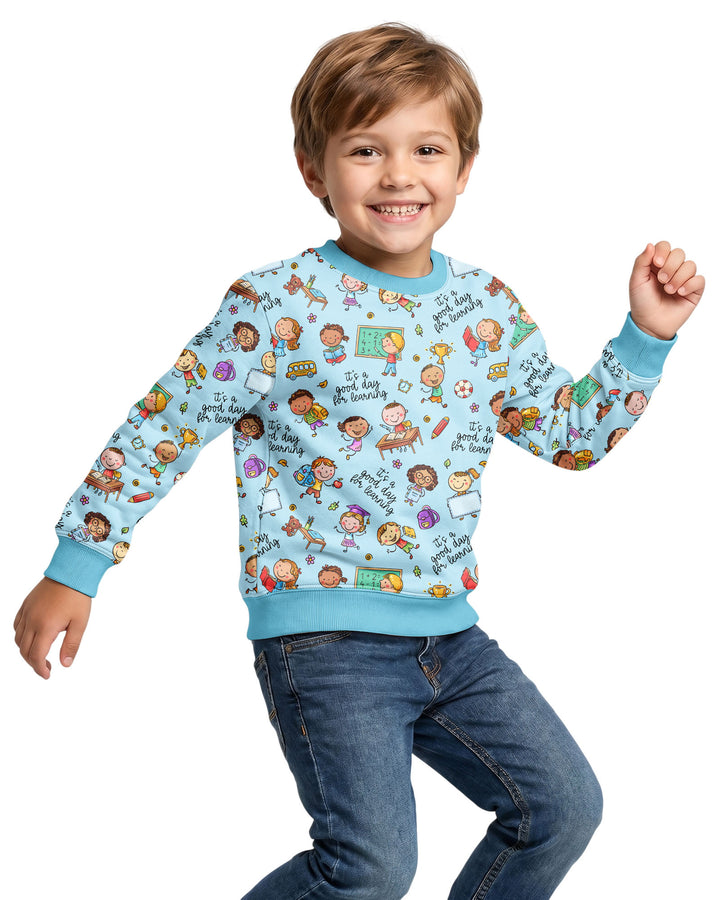 Little Learners Adventure Bamboo Crewneck Sweatshirt