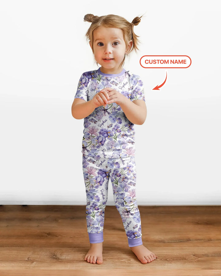 Zweiteiliges, kurzärmliges Pyjama-Set mit Marienkäfern