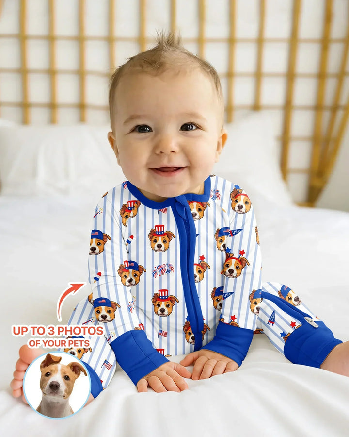 Gerippte Babykleidung mit individuellem Foto - Weich &amp; Skizzenhaft