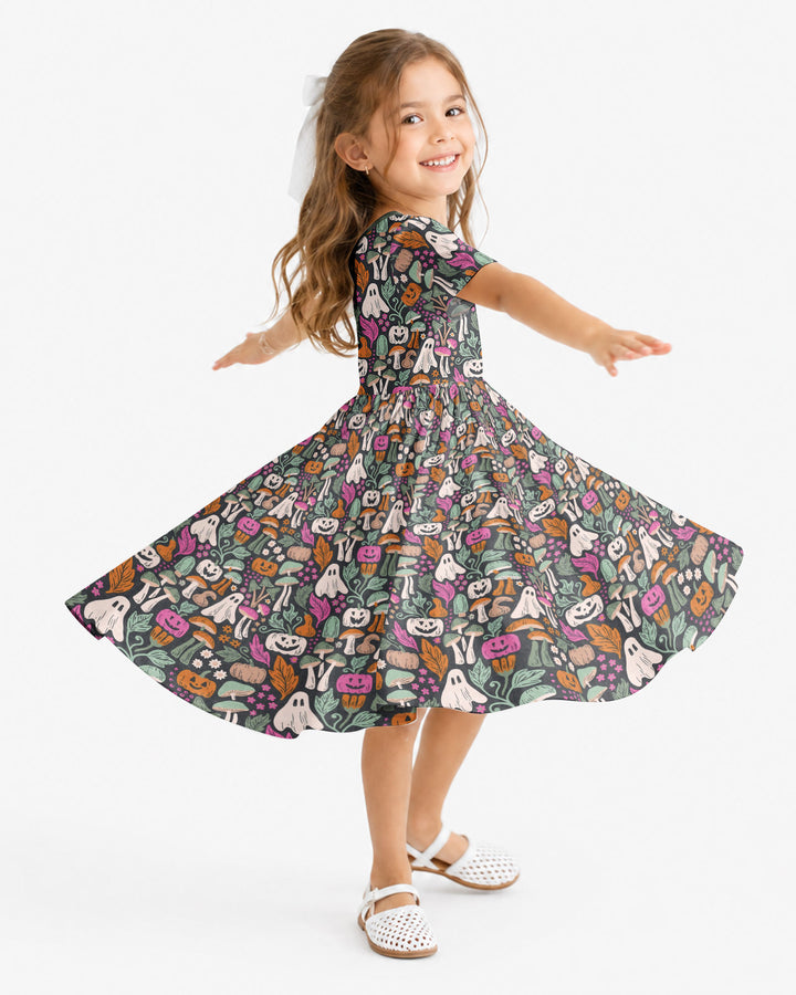 Dark Pumpkin Zona Bamboo Twirl Dress