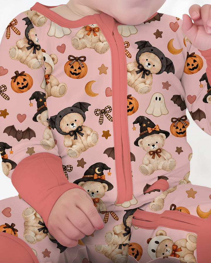 Cozy Coquette Teddy Bear Halloween Bamboo Convertible Zippy