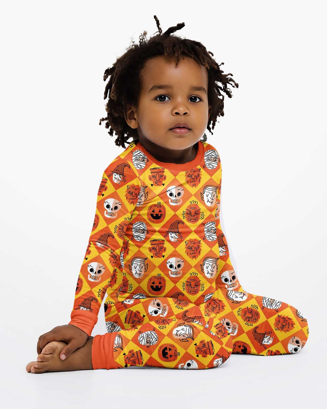 Monster Mix Bamboo Two Piece Long Sleeve Pajama Set