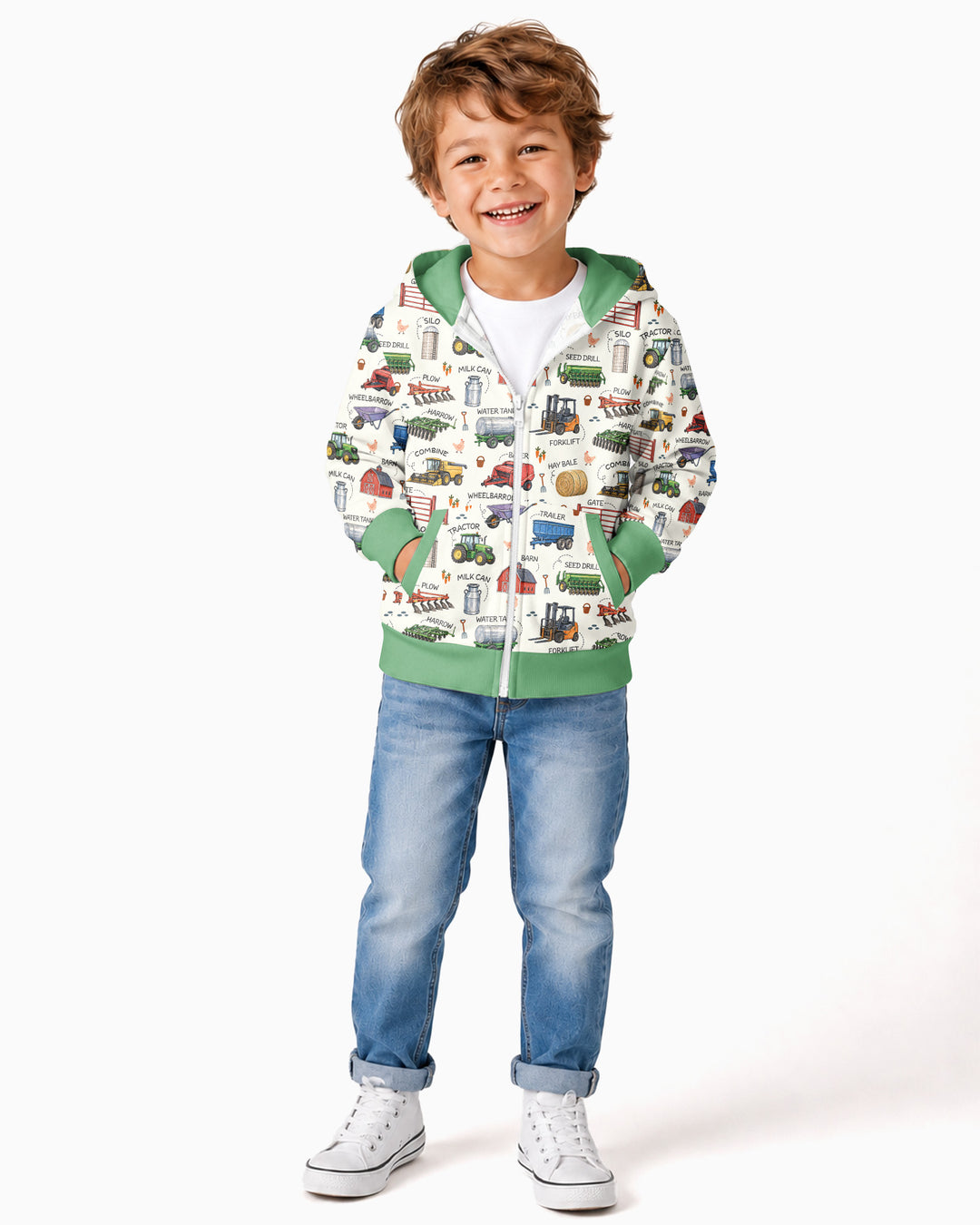 Little Farmer Bamboo Zip Hoodie