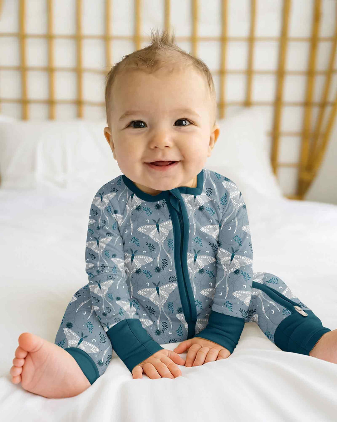 Gerippte Babykleidung mit individuellem Foto - Weich &amp; Skizzenhaft