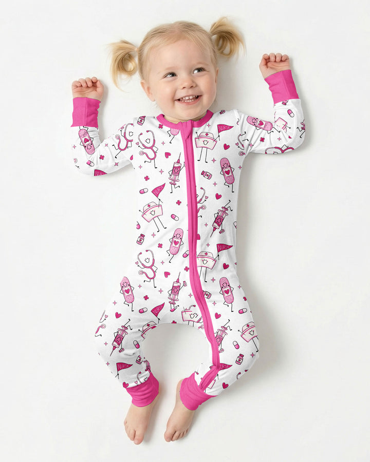 Cute Nurse Crew Bamboo Convertible Zippy