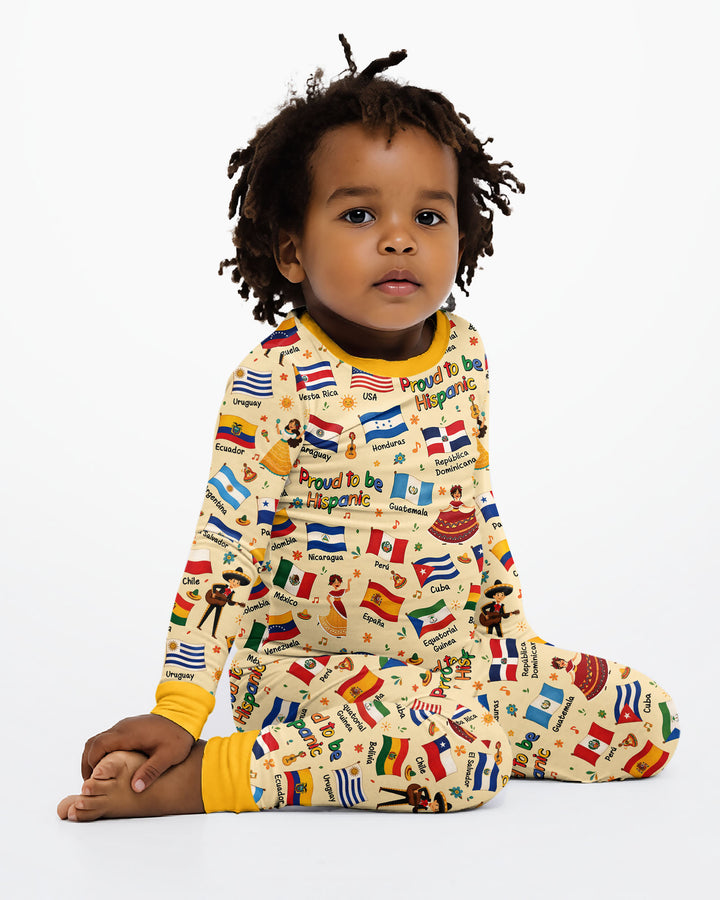 Proud To Be Hispanic Bamboo Two Piece Long Sleeve Pajama Set