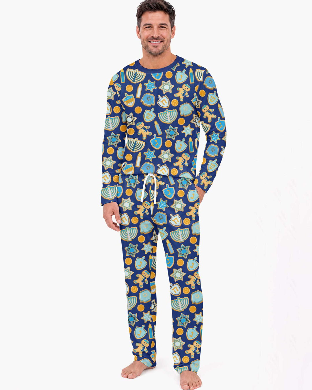 Hanukkah Cookies Bamboo Men's Pajama Set