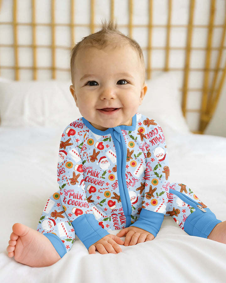 Santas, Milk and Cookies Bamboo Convertible Zippy
