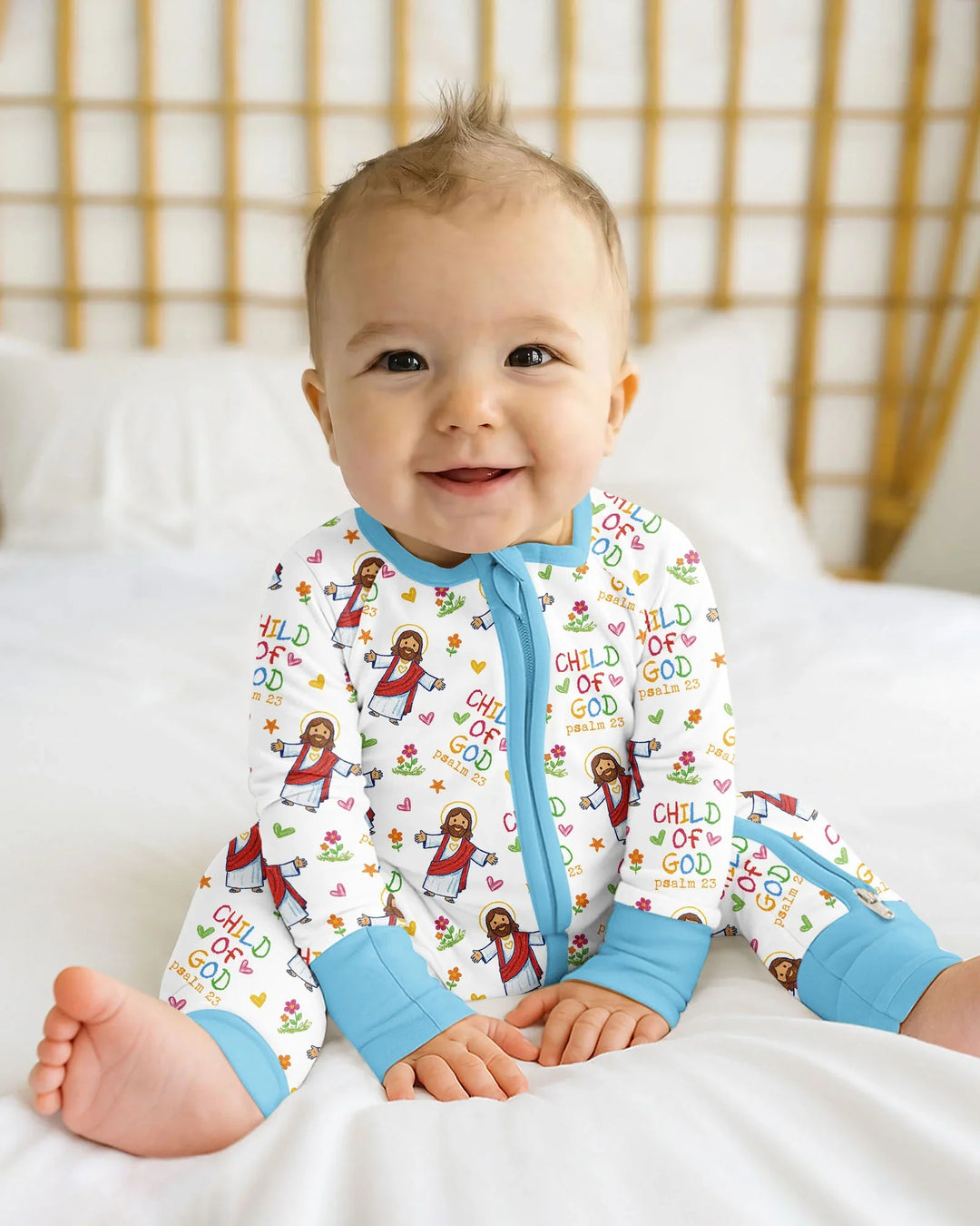 Gerippte Babykleidung mit individuellem Foto - Weich &amp; Skizzenhaft