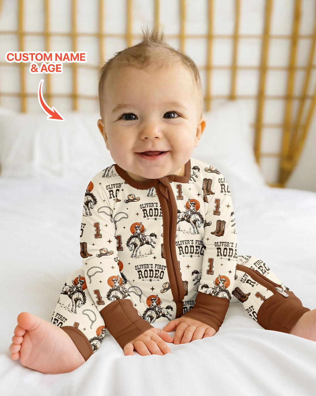 Gerippte Babykleidung mit individuellem Foto - Weich &amp; Skizzenhaft