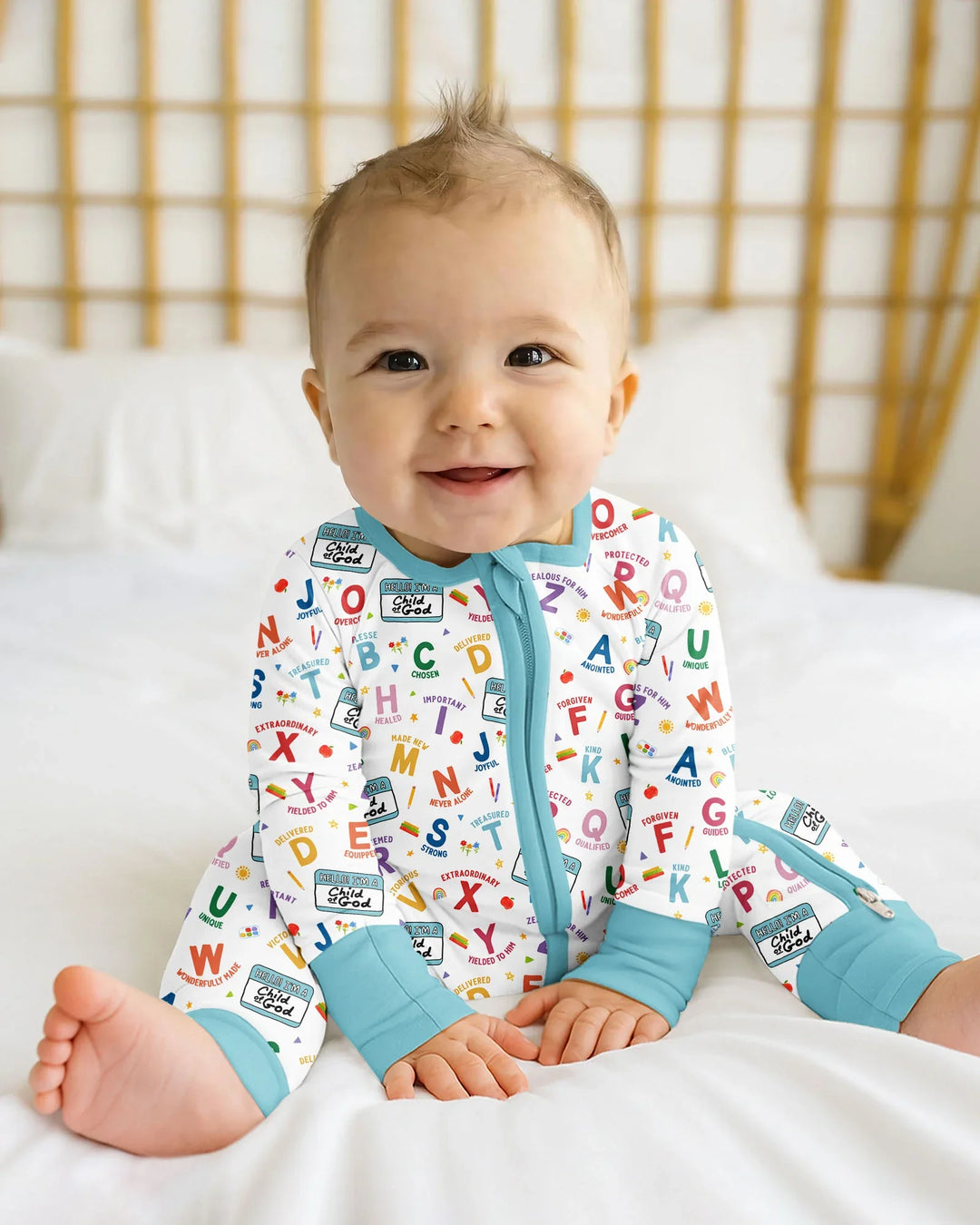 Gerippte Babykleidung mit individuellem Foto - Weich &amp; Skizzenhaft