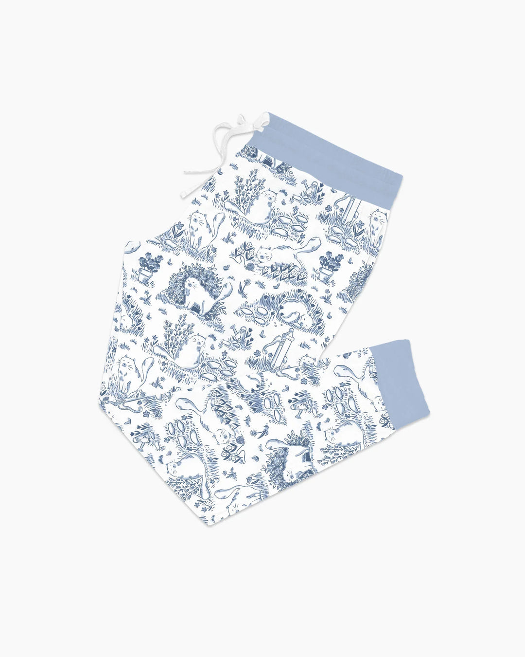 Toile Katzen Bambus Damen Schlafanzug Set