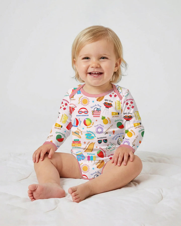 Gerippte Babykleidung mit individuellem Foto - Weich &amp; Skizzenhaft