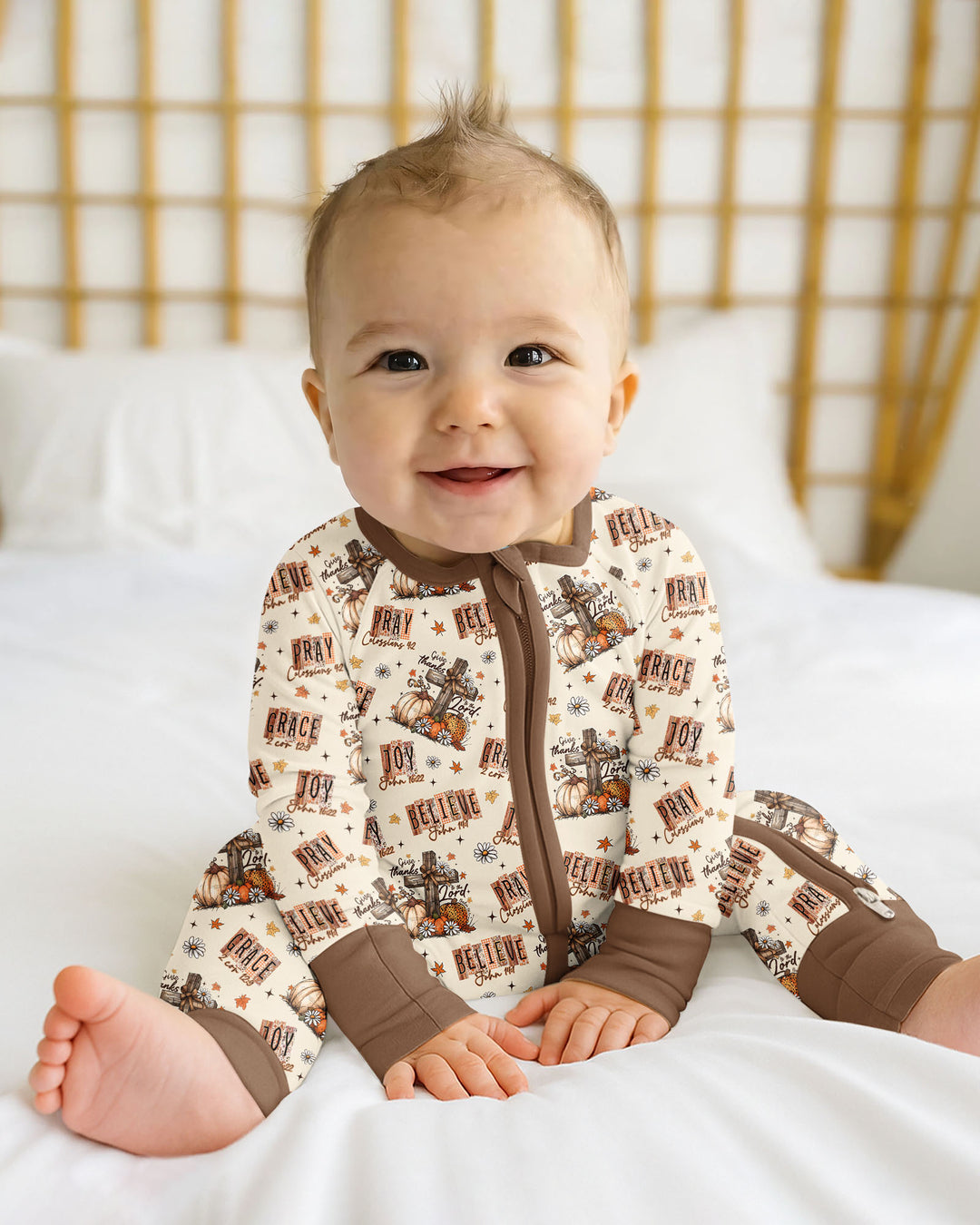 Gerippte Babykleidung mit individuellem Foto - Weich &amp; Skizzenhaft