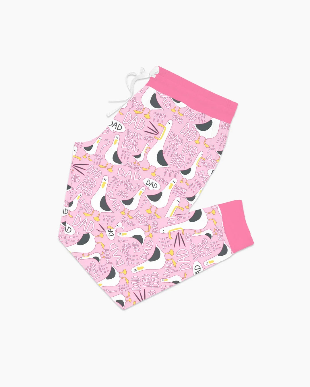 Lustiger Möwen-PAPAPA-Pyjama aus Bambus für Damen
