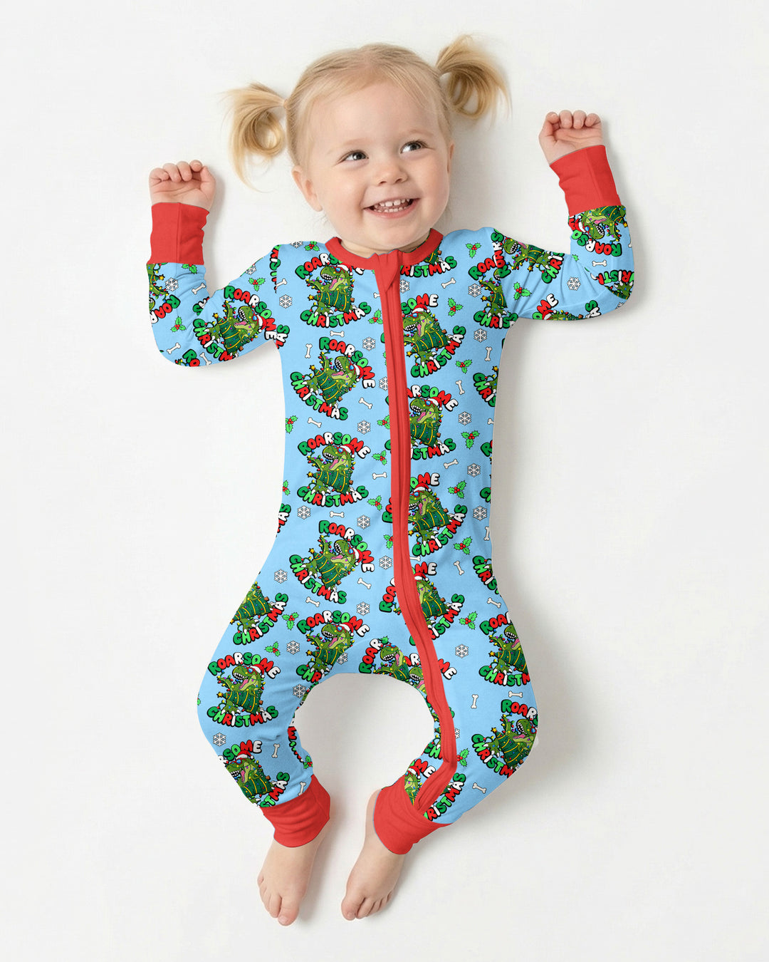 Merry Roarsome Christmas  Bamboo Convertible Zippy