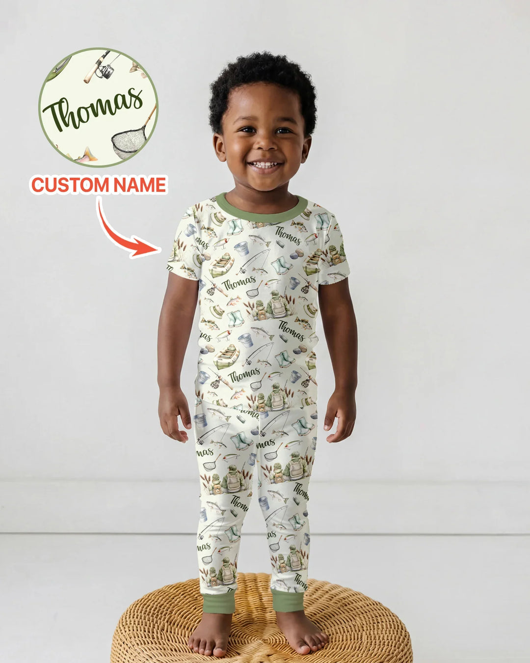 Zweiteiliges, kurzärmliges Pyjama-Set mit Marienkäfern