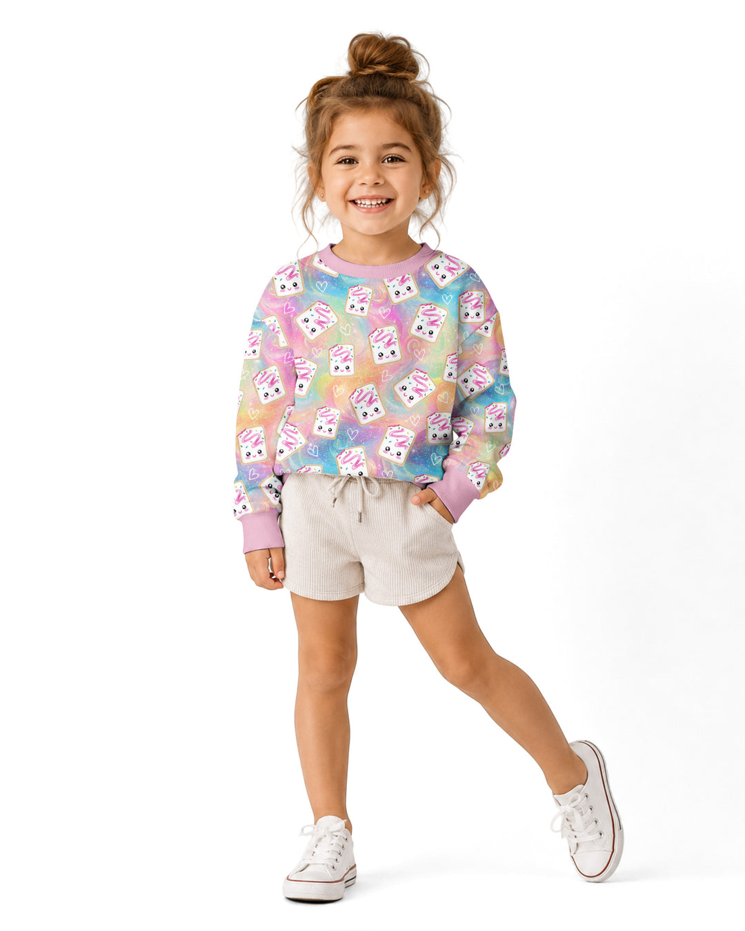 Sweatshirt mit Rundhalsausschnitt aus Bambusfaser
