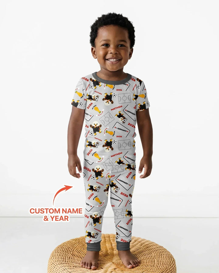 Zweiteiliges, kurzärmliges Pyjama-Set mit Marienkäfern