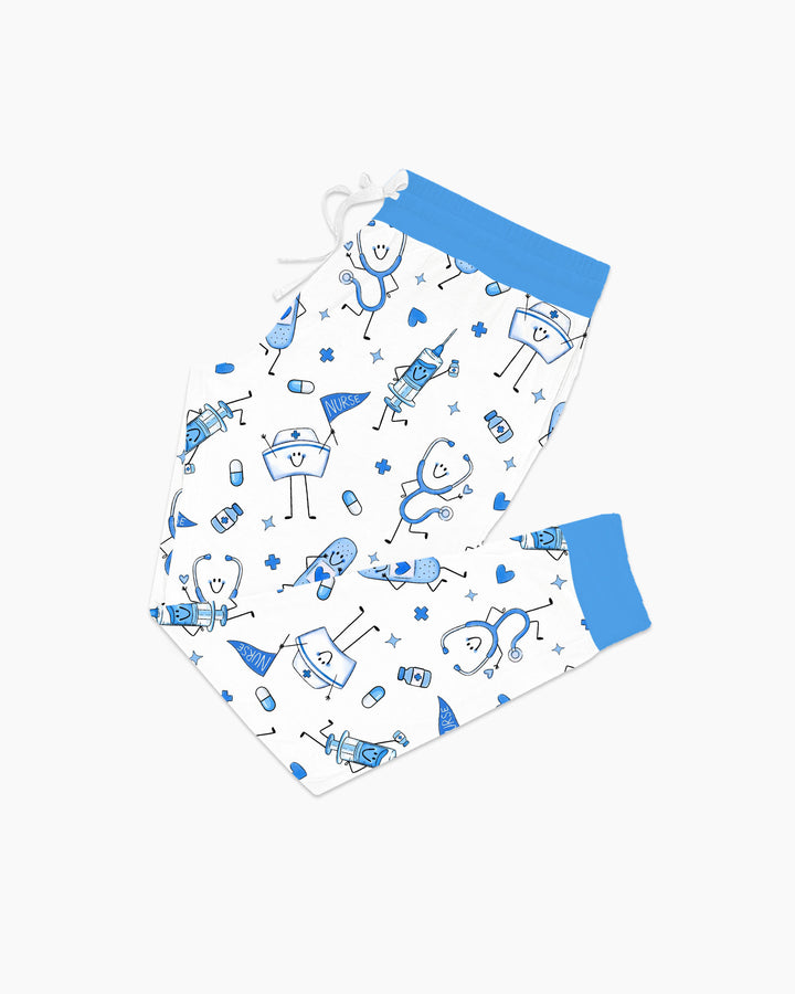 Familien-Pyjama-Set aus Bambus für Damen mit Küsten-Charme