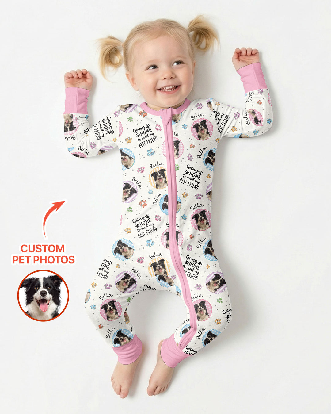 Custom Pet Photo My First Best Friend Bamboo Convertible Zippy
