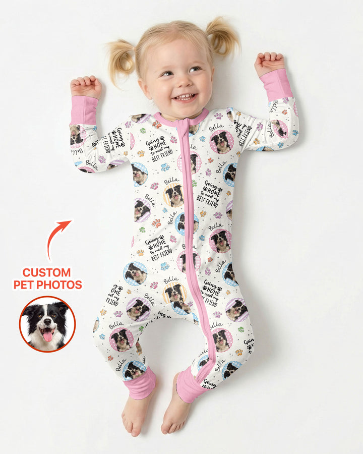 Custom Pet Photo My First Best Friend Bamboo Convertible Zippy