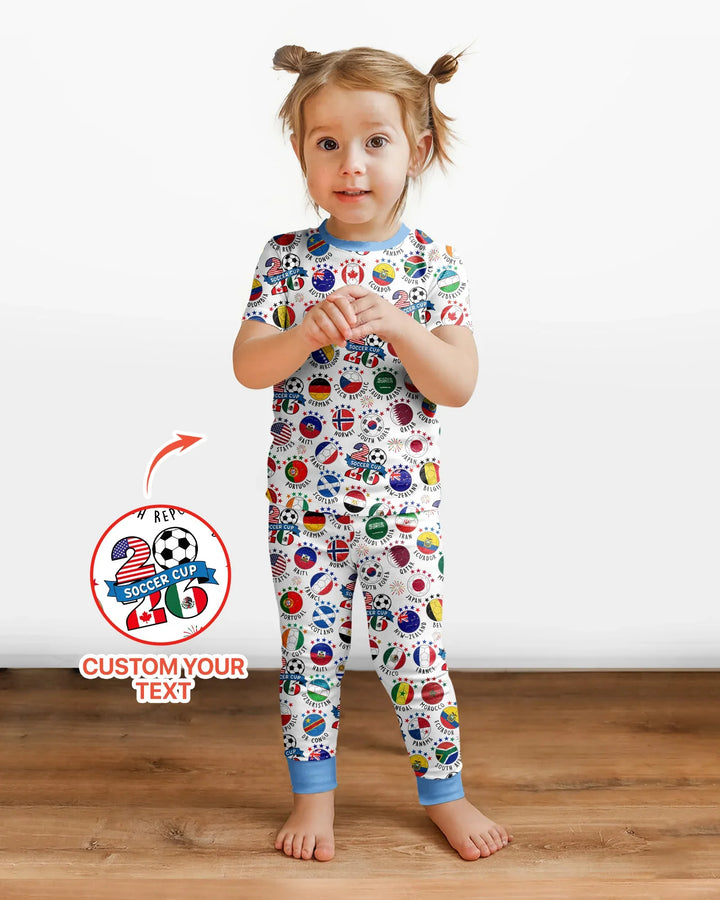 Zweiteiliges, kurzärmliges Pyjama-Set mit Marienkäfern