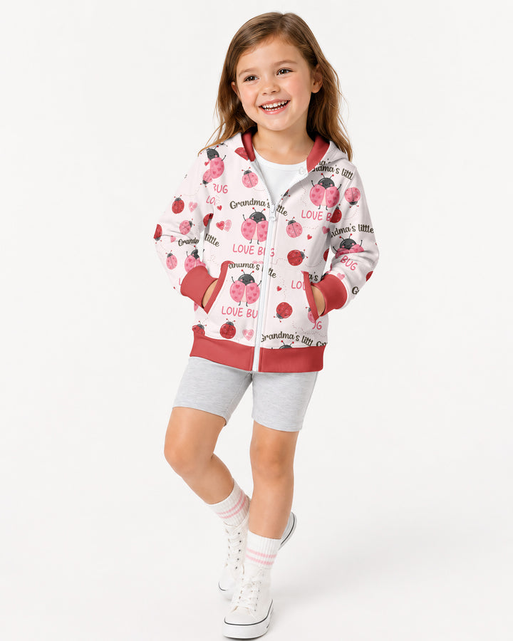 Grandma's Little Love Bug Bamboo Zip Hoodie