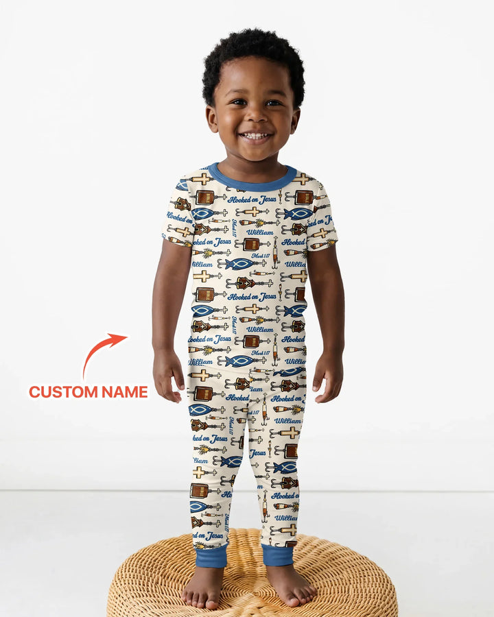 Zweiteiliges, kurzärmliges Pyjama-Set mit Marienkäfern
