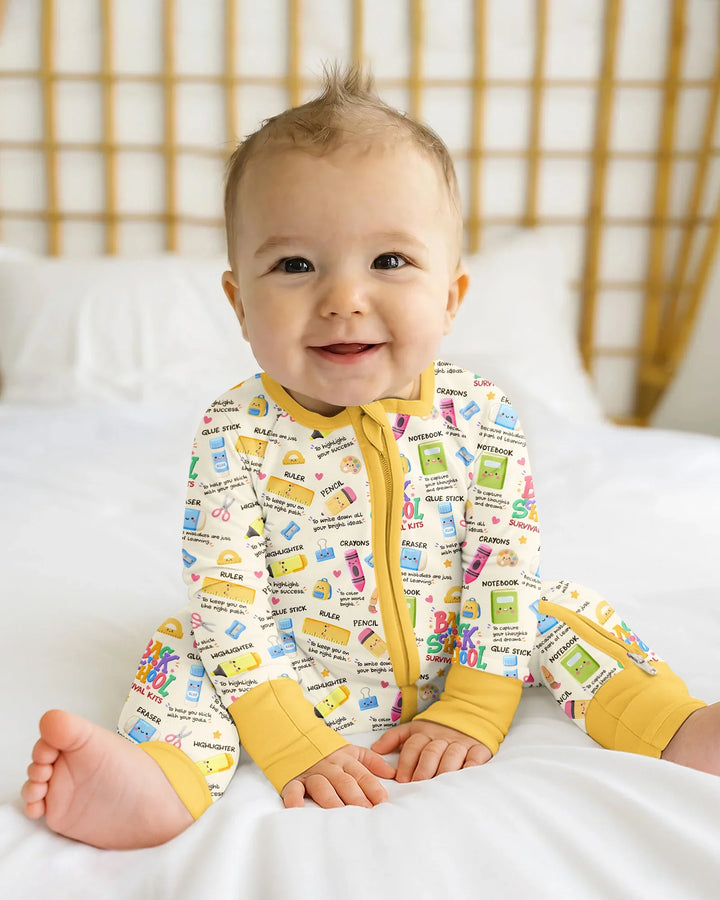 Gerippte Babykleidung mit individuellem Foto - Weich &amp; Skizzenhaft