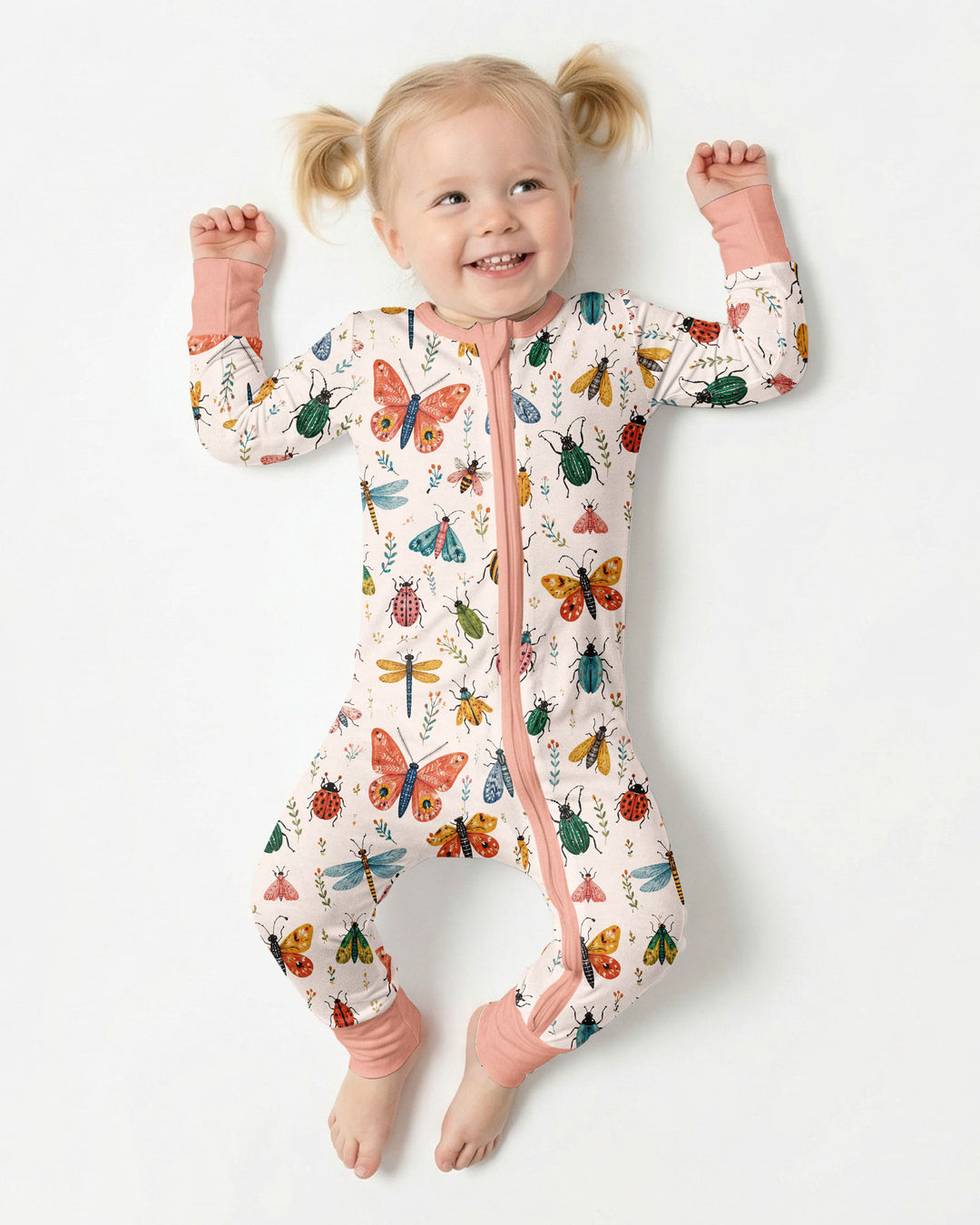 Folk Art Insects Bamboo Convertible Zippy