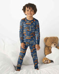 Football Lingo Bamboo Two Piece Long Sleeve Pajama Set