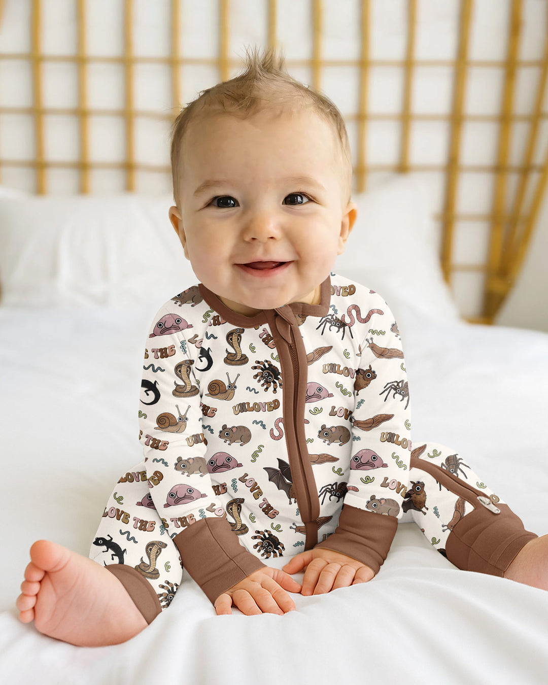 Gerippte Babykleidung mit individuellem Foto - Weich &amp; Skizzenhaft