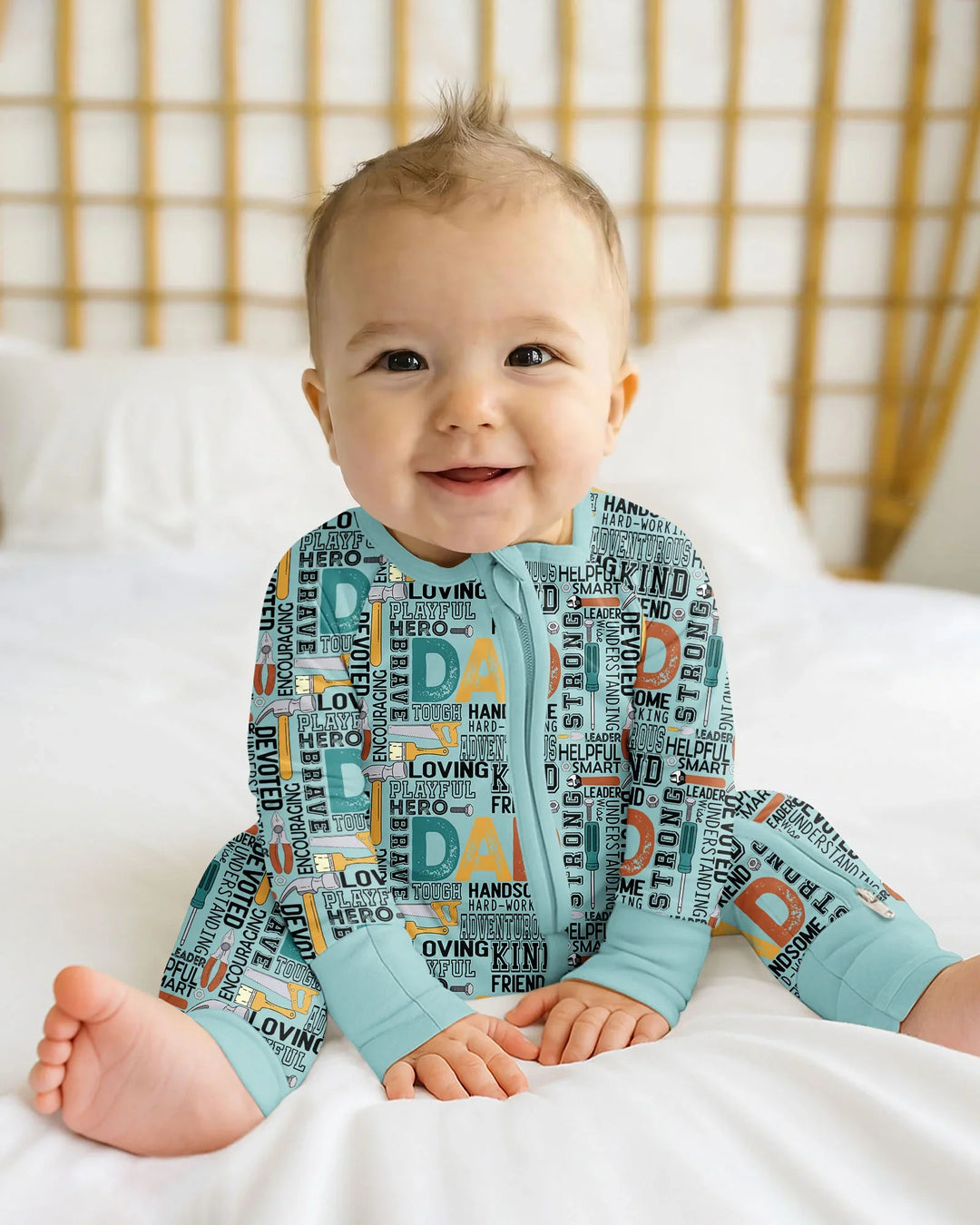 Gerippte Babykleidung mit individuellem Foto - Weich &amp; Skizzenhaft
